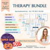 Therapy Worksheet 90% Off Bundle, Psychology Resources, Inner Critic, Boundaries, Trauma, Acceptance Therapy, Safety Plan, Planner, Affirmations, GAD