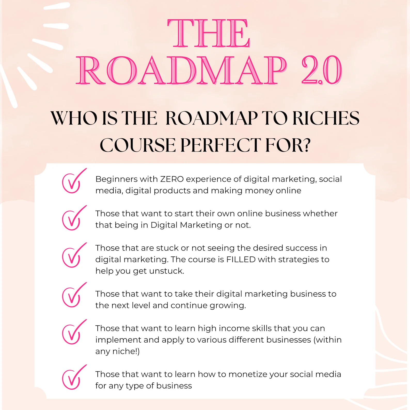 Roadmap To Riches 2.0 Course Master Resell Rights Digital Marketing Business Development Digital Marketing Blueprints Course PLR Course