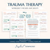 Trauma therapy 90% off bundle, anxiety coping skill card, therapy worksheets, crisis therapy PTSD, anxiety therapy tool, safety plan