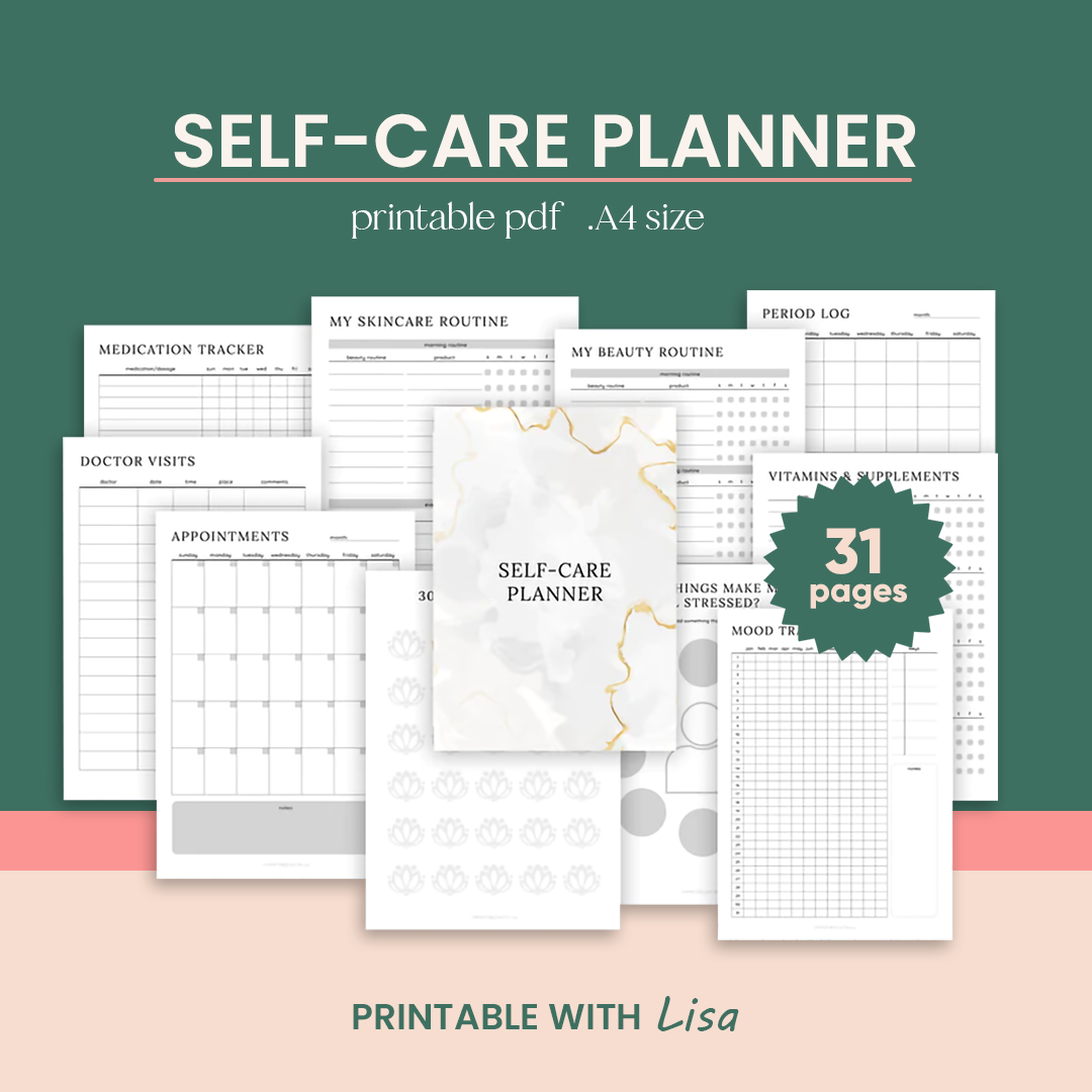 Mega ADHD Printable For Growth Mindset, ADHD Journal, ADHD Productivity Planner, ADHD Life Planner, Printable ADHD Planner