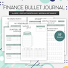 Bullet Journal, Finance, Savings, Bill Tracker, Debt Snowball, Savings Jar, Printable BUJO