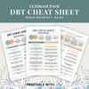 DBT Cheat Sheet - DBT skills - DBT coping skills therapy