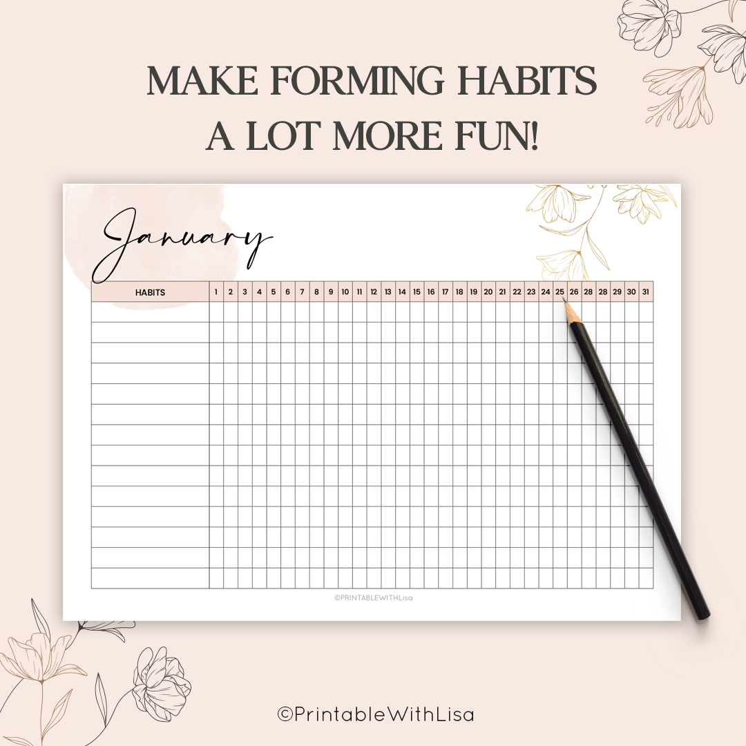 Daily Habit Tracker Printable