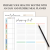 Meal Planner Printable, Meal Tracker, Food Journal