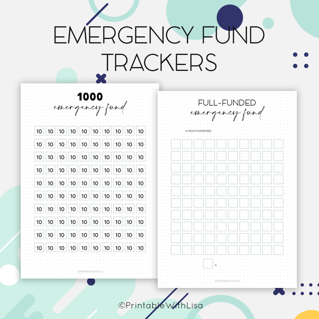 Bullet Journal, Finance, Savings, Bill Tracker, Debt Snowball, Savings Jar, Printable BUJO