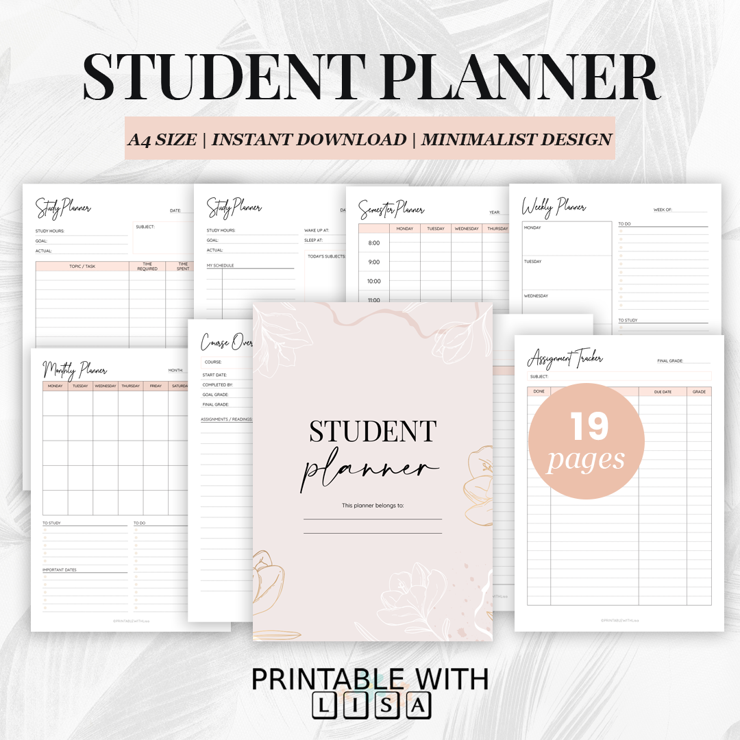 Student Planner Printable