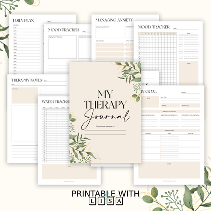Mental Health Journal, Anxiety Diary, Self Care Planner, DBT Journal, Anxiety Journal, Depression Journal Therapy - US