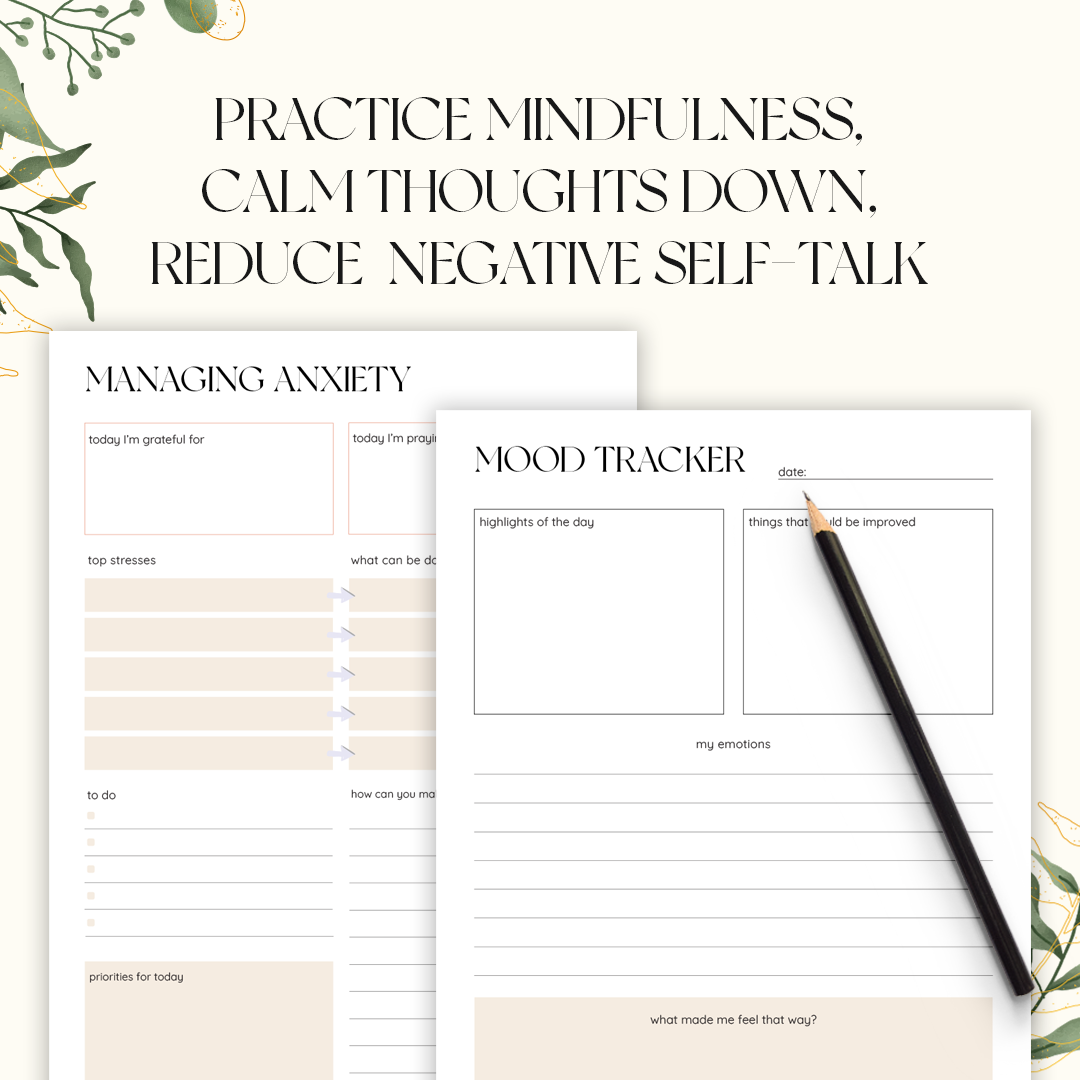 Mental Health Journal, Anxiety Diary, Self Care Planner, DBT Journal, Anxiety Journal, Depression Journal Therapy - US