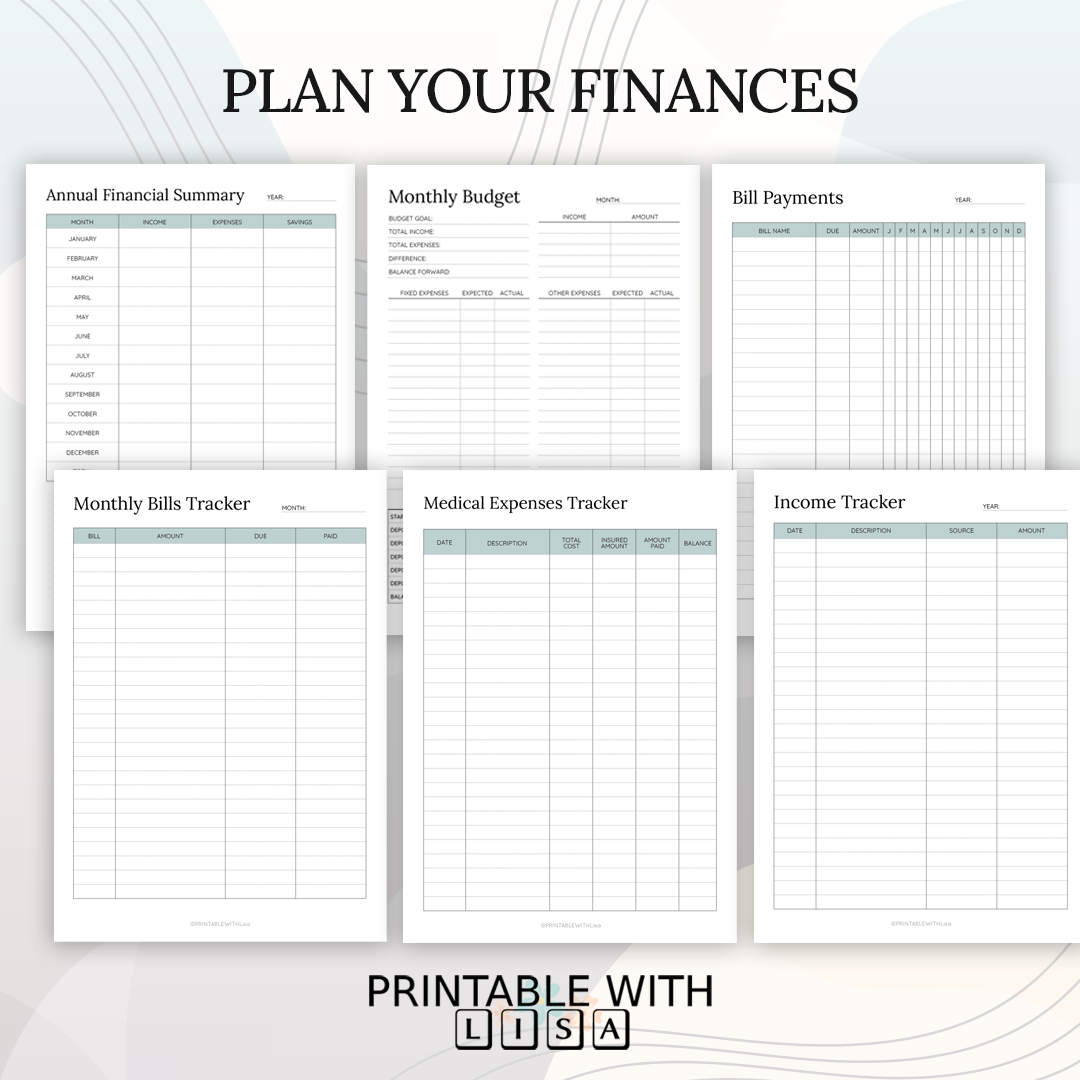Household Binder Printable | Home Management Planner PDF | 65 Pages ...