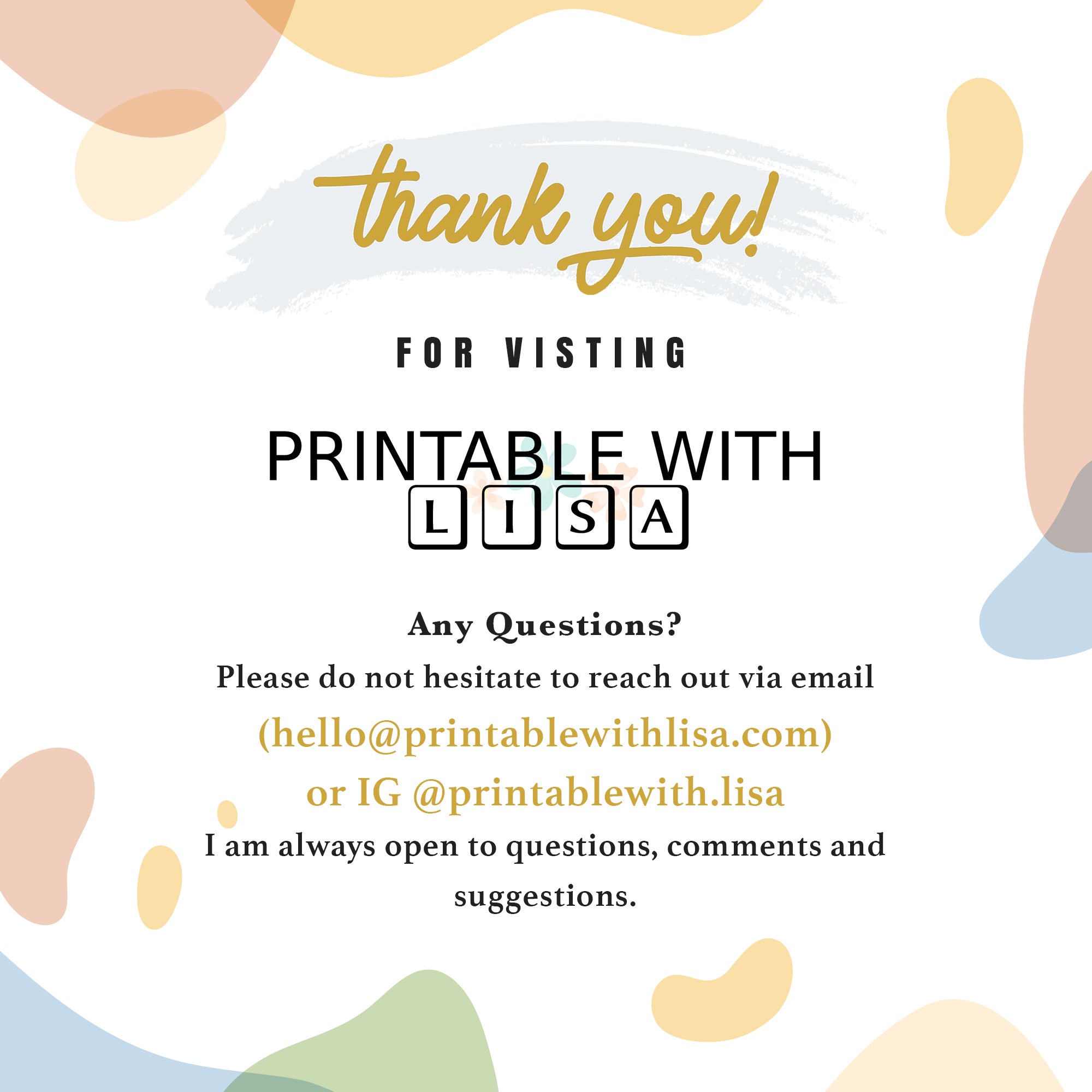 5 IN 1 Printable Planner Bundle - PRINTABLEWITHLisa